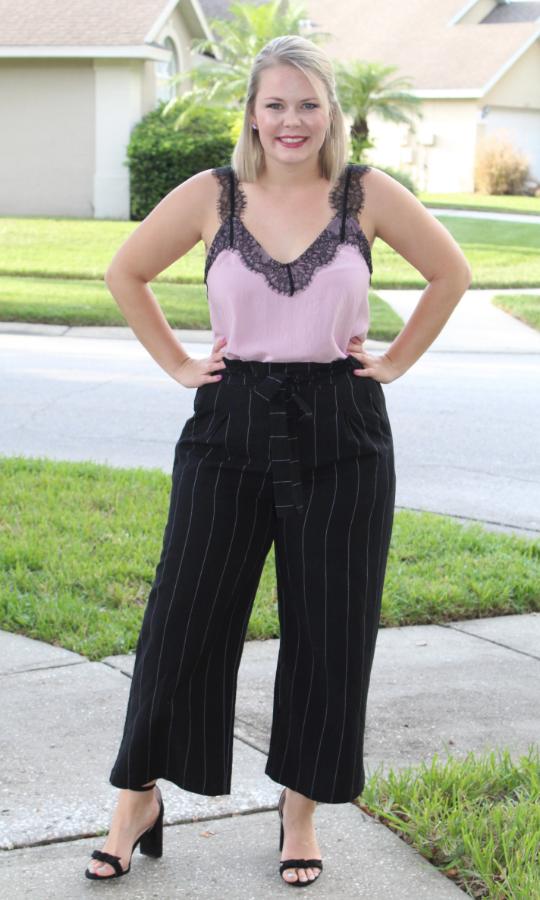 Pinstriped Black Slacks picture