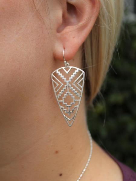 Aztec Drop Earrings