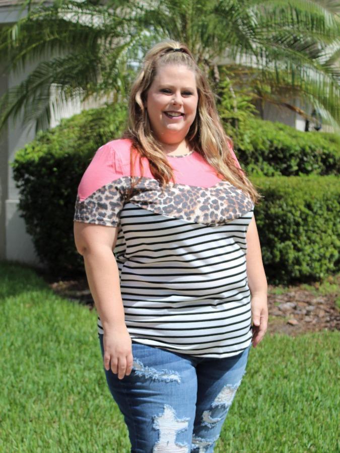 Animal Colorblock Top picture