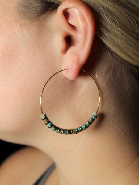 Turquoise Hoops picture