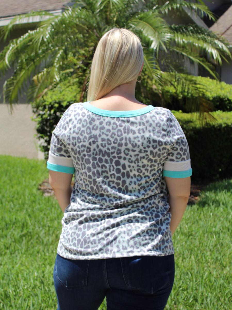 Aqua Leopard Tee picture