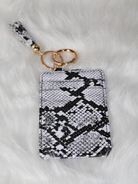 Black & White Snake Keychain Wallet picture