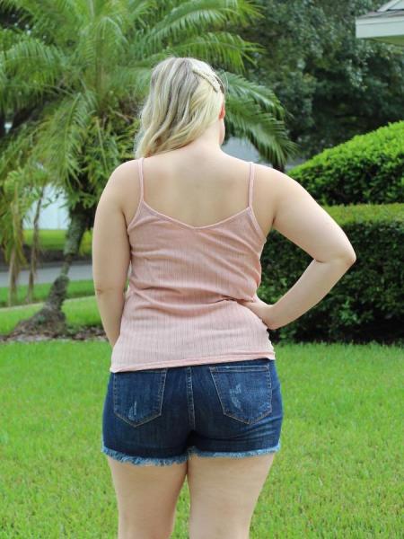 Blush Button Down Tank picture