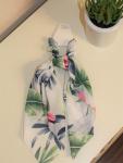 White Tropical Hair Tie/Scarf