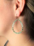 Bella Teardrop Earrings - Mint