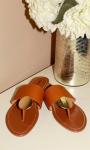 Cognac Flip Flops