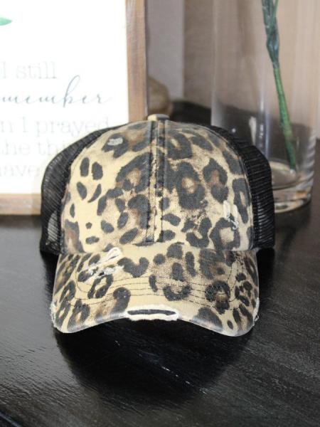 Baseball Pony Cap - Leopard picture