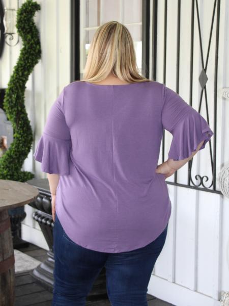Lilac Waterfall Top - Plus picture