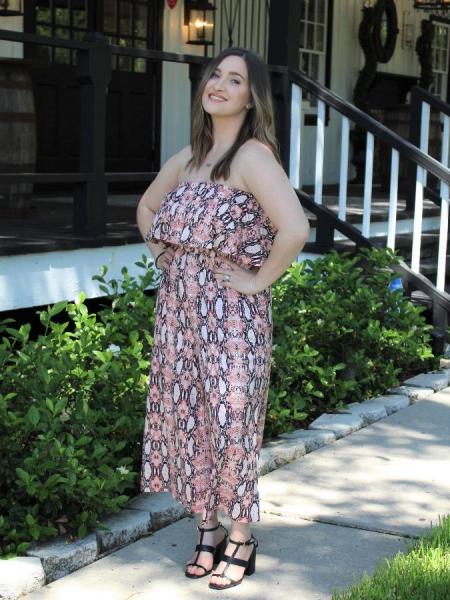 Pink Snakeskin Jumpsuit picture