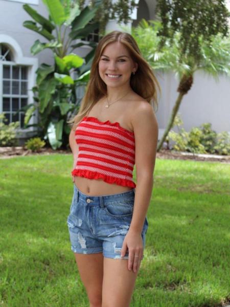 Smocked Bandeau Top picture