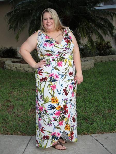 Floral Faux Wrap Dress picture