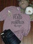 Plaid & Pumpkin Tee