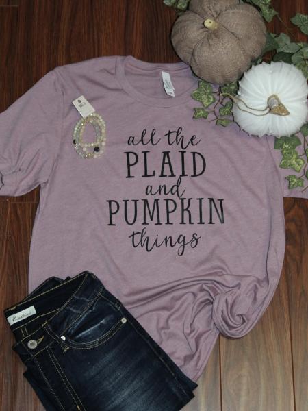 Plaid & Pumpkin Tee picture