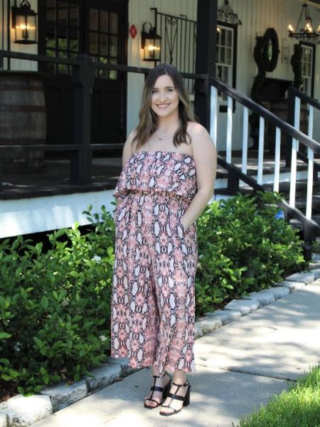 Pink Snakeskin Jumpsuit picture