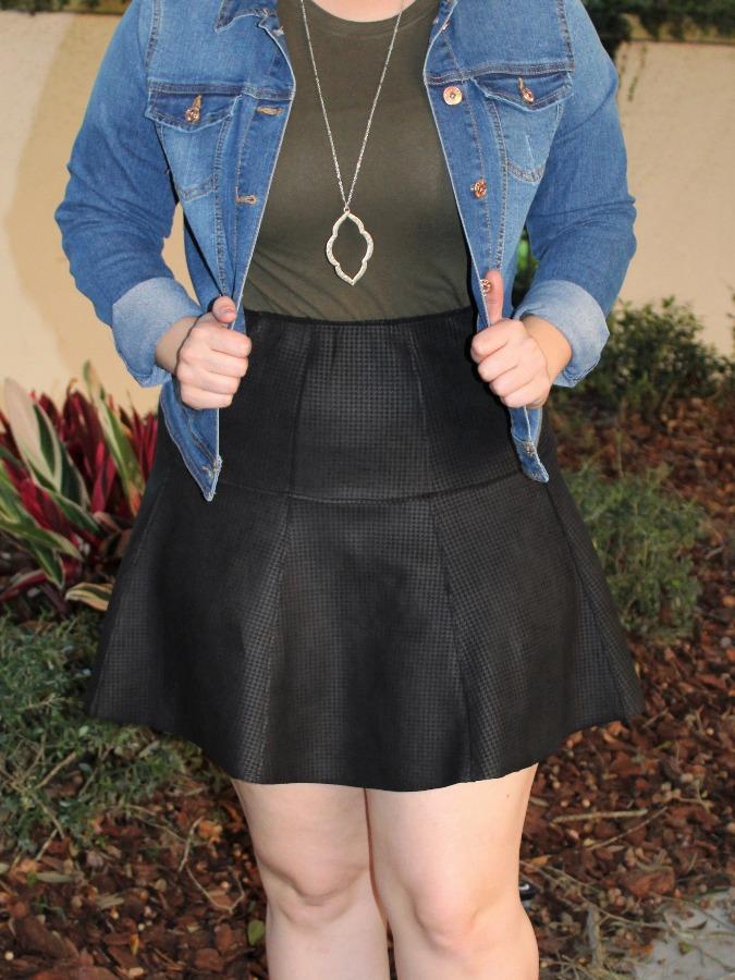 Black Houndstooth Skirt picture