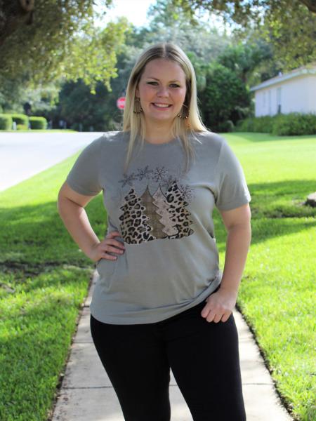 Leopard Christmas Tree Tee picture