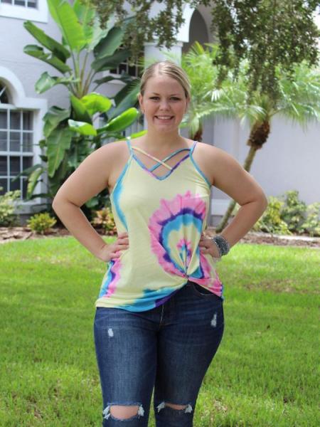 Tie Dye Strappy Tank picture