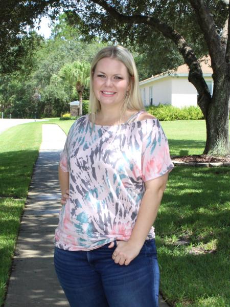 Dusty Pink Tie Dye Top picture