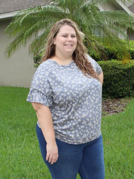 Charcoal Daisy Top - Plus picture