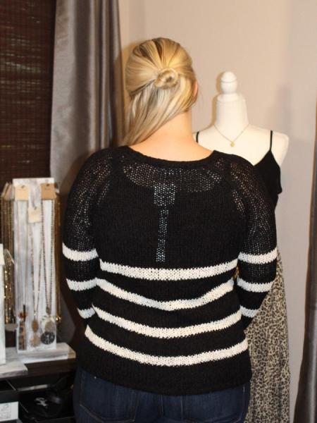 Black Striped Sweater picture
