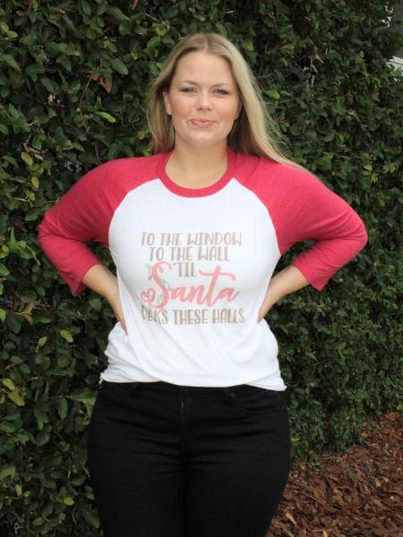 Santa Deck These Halls Tee picture
