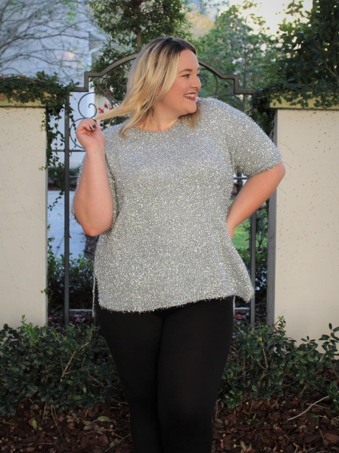 Silver Sparkle Top - Plus picture
