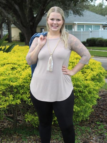 Mocha Lace Top picture