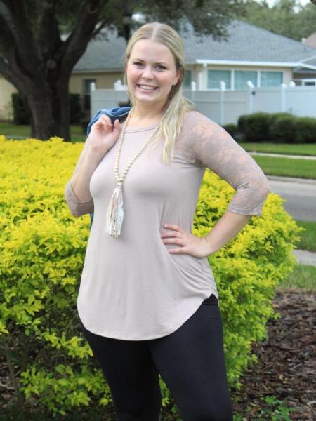 Mocha Lace Top picture