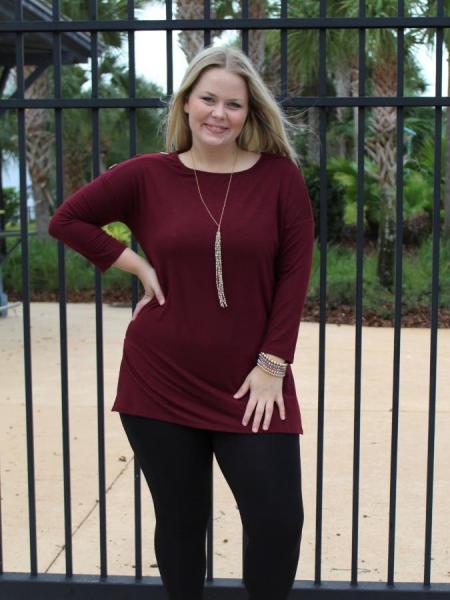 Burgundy Tunic