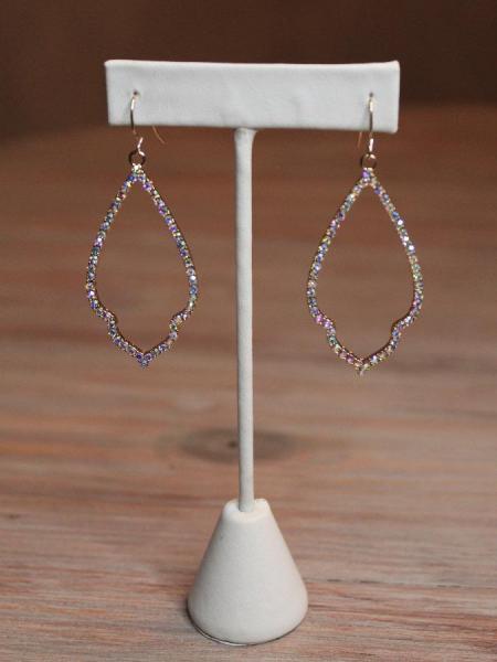 Iridescent Rhinestone Earrings picture