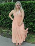 Coral Boho Maxi Dress