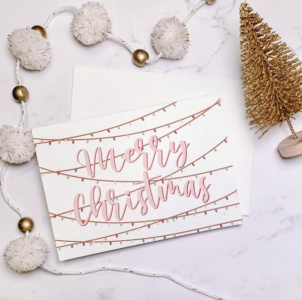 Christmas Lights - 5 x 7 Greeting Card
