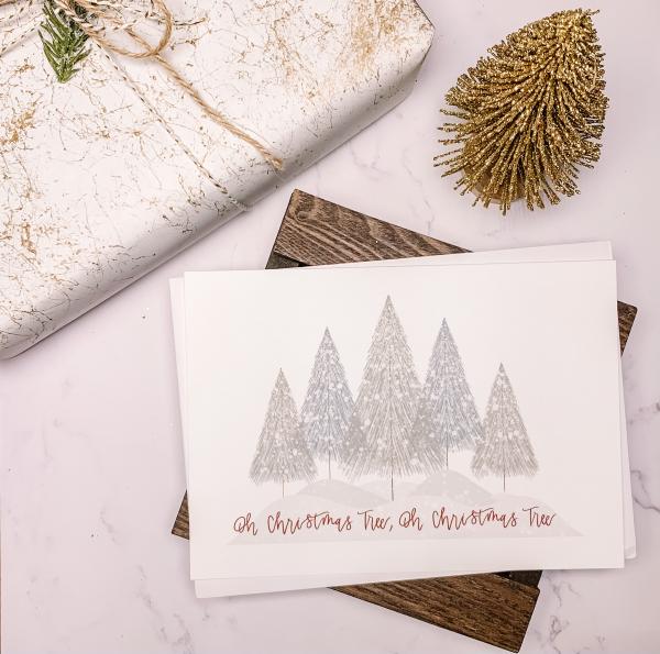 SAMPLE SALE 5 x 7 Oh Christmas Tree Greeting Card