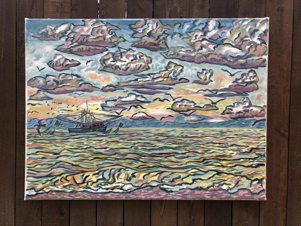 Shrimp Boat at Dusk picture