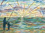 Father and Son Fishing
