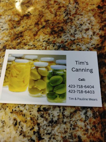 Tim's Canning