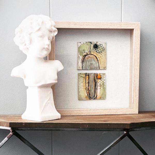 Framed Ceramic Art Tile picture