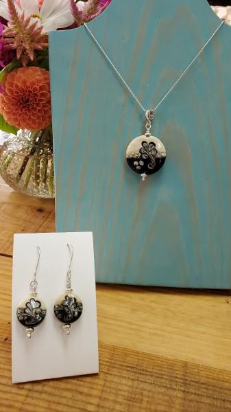 Lampwork Necklace and Earrings picture