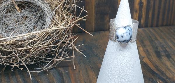 Dendritic Opal Sterling Silver Ring picture