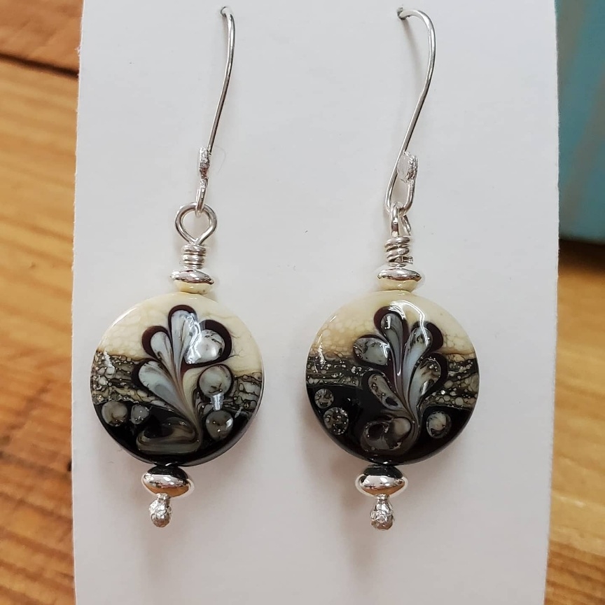 Lampwork Necklace and Earrings picture