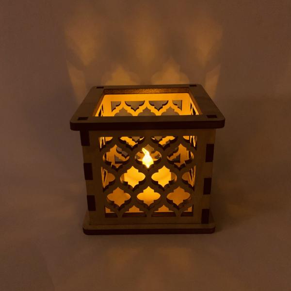 Moroccan Trellis Quatrefoil - Tea Light holder picture