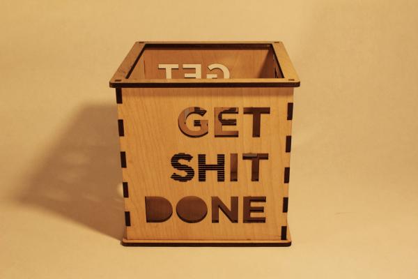 Get (sh)it Done - Pillar Candle Holder picture