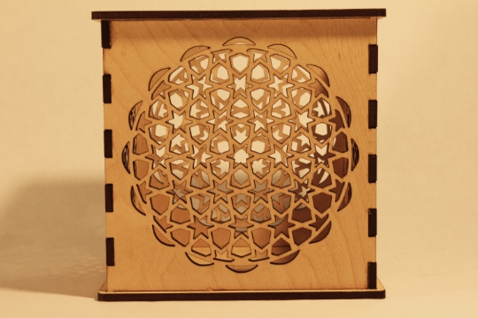 Mosaic Star - Pillar Candle Holder picture