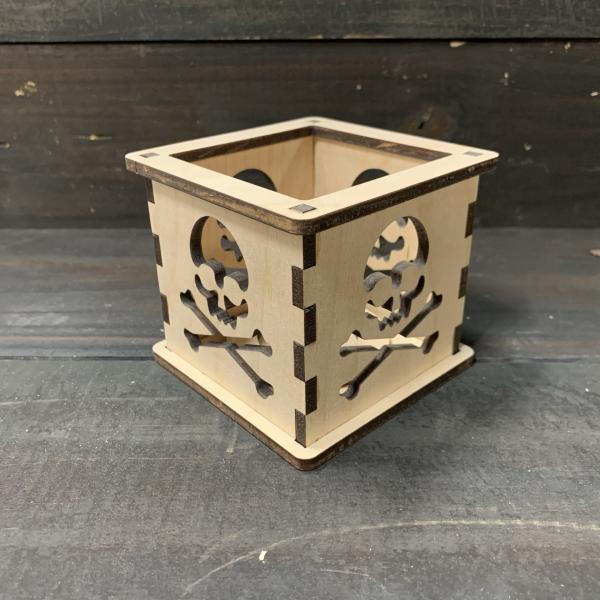 Skull & Crossbones - Tea Light Holder picture