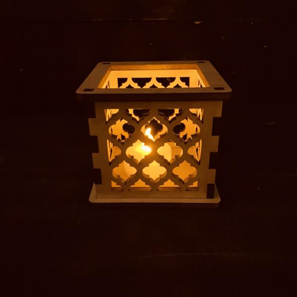 Moroccan Trellis Quatrefoil - Tea Light holder picture