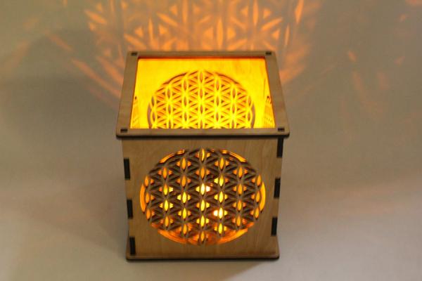 Flower of Life - Pillar Candle holder picture