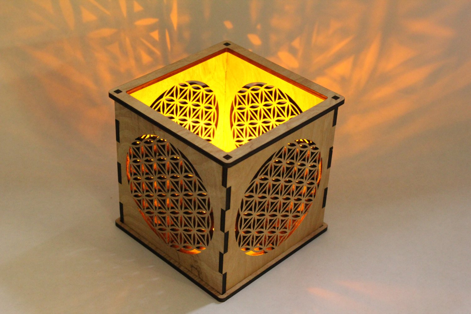 Flower of Life - Pillar Candle holder picture