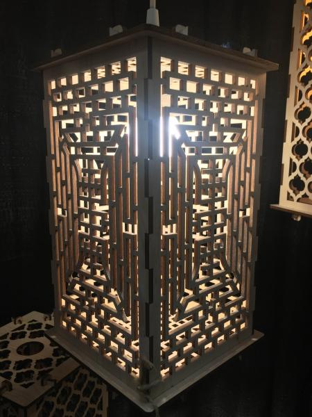 Asian Patterned Lantern picture