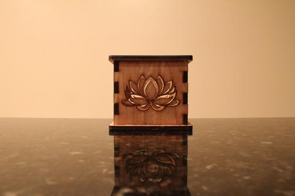 Lotus Flower (Outline) - Tea Light Holder picture