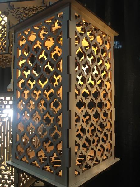 Moroccan Trellis Quatrefoil Lantern